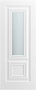Дверь Титул 2 Багетные эмаль белая стекло Frant