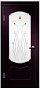 Дверь Кэрол ПВХ дуб седой стекло Растение белое Дверная Линия