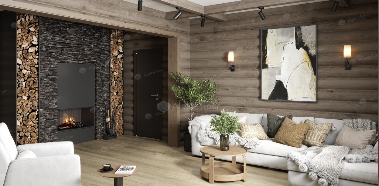 SPC-ламинат замковая Дуб Сливочный Premium XL ABA ALPINE FLOOR ECO 7-19