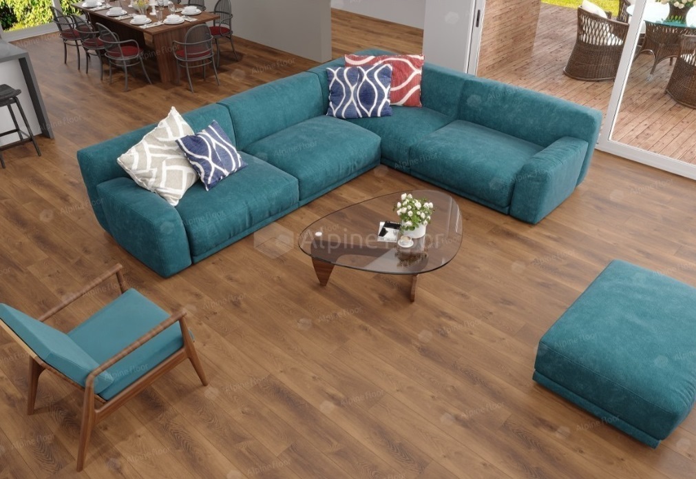 SPC-ламинат замковая Дуб Насыщенный Premium XL ABA ALPINE FLOOR ECO 7-7