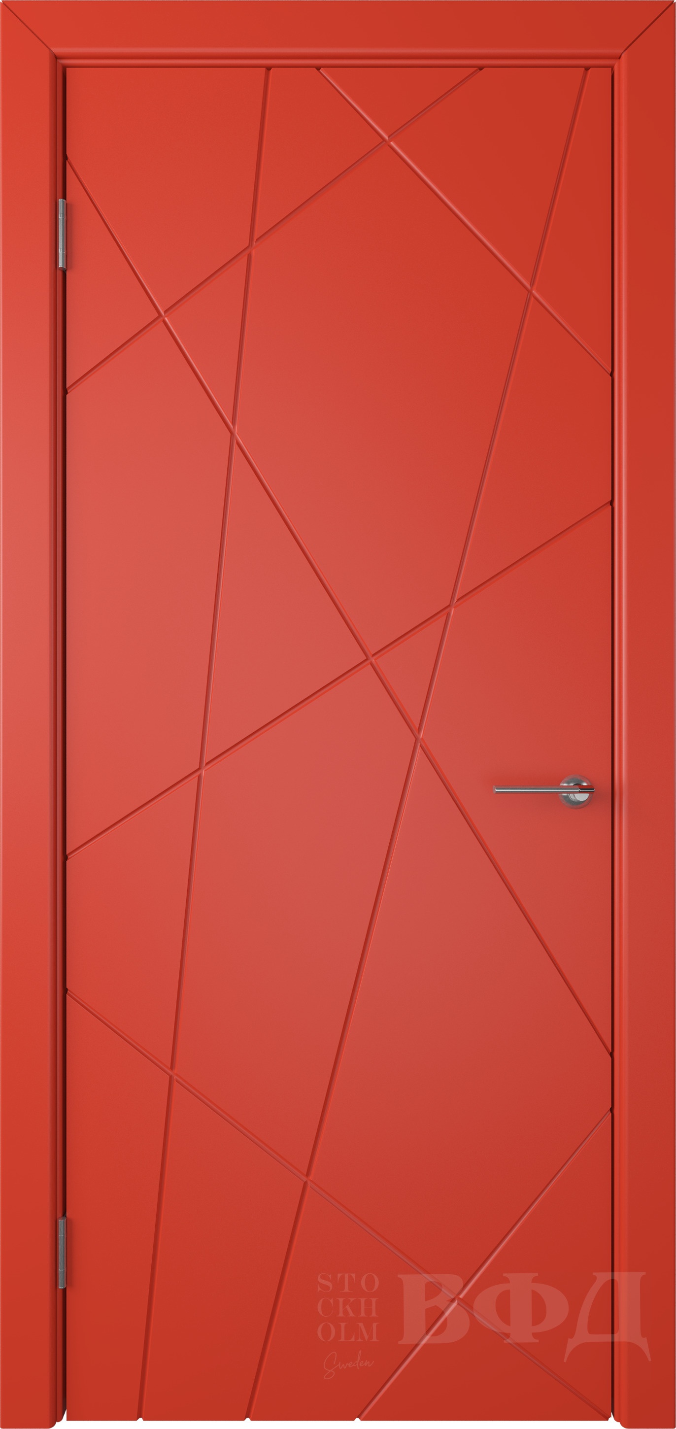 Дверь Флитта Stockholm эмаль красная глухая ВФД