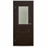 Дверь 603 стекло Грани белое шервуд Дера
