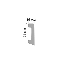 Плинтус окрашенный D234-1629G ECO LINE Decomaster