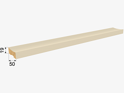 Интерьерная рейка окрашенный Планкен Рекесс De luxe Palomino Stella