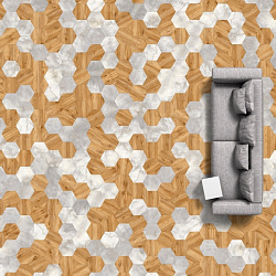ПВХ-плитка клеевая Cloud Stone 46134 IVC MODULEO 46134