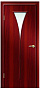 Дверь 1/1 Модерн орех итальянский стекло Рюмка белое Дверная Линия, 700мм.