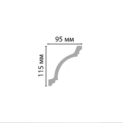 Плинтус потолочный под покраску 96270 Decomaster