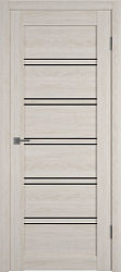 Дверь Atum Pro 28 Scansom Oak Стекло черное экошпон Atum Pro ВФД