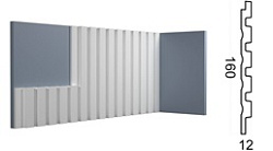 3D Стеновая панель под покраску Kr232SP Konture Paolo Arte