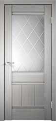 Дверь PRIMA 01 3D FLEX ясень белый стекло Интери