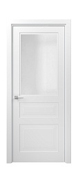 Дверь UN032V arctic white Стекло матовое эмаль Unica Океан
