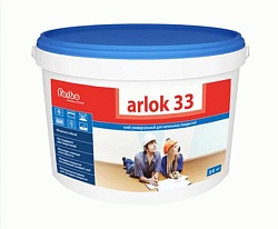 Клей 33 для гибких покрытий, впитывающих оснований 3 кг. Arlok