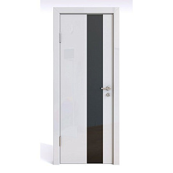 Дверь 504 Глянец глянец белый стекло Дверная Линия