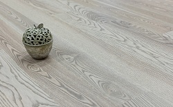 Паркетная доска ЯСЕНЬ PREMIUM 138 CHEVALIER GREY Elegance POLARWOOD