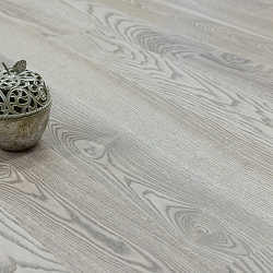 Паркетная доска ЯСЕНЬ PREMIUM 138 CHEVALIER GREY Elegance POLARWOOD