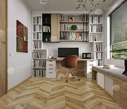 SPC-ламинат замковая Grazioso Chevron ALPINE FLOOR ЕСО 18-17
