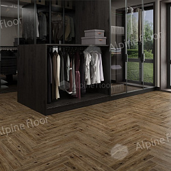 Ламинат Дуб Бордо Herringbone 12 PRO ALPINE FLOOR ORIGINAL LF106-10 NEW