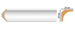 Плинтус потолочный окрашенный D133-114 Decomaster