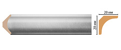 Плинтус потолочный окрашенный D133-375 Decomaster