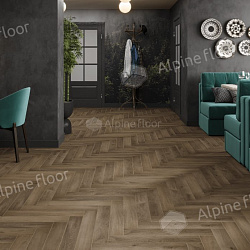 Ламинат HERRINGBONE 8 PRO ДУБ АНЖУ ALPINE FLOOR ORIGINAL