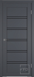 Дверь Е28 Onyx Стекло черное экошпон Emalex ВФД