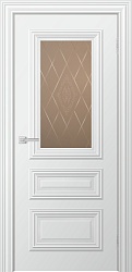 Дверь Ella2 стекло гравировка бронзовое снежный Двери Good