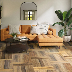 SPC-ламинат замковая Дуб Амбарный Respect Herringbone FLOORWOOD 2306