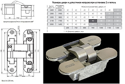 Петля HH-3 НИКЕЛЬ Morelli