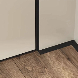 Микроплинтус алюминий Золото светлое анодированное Micro 15 classic Laconistiq