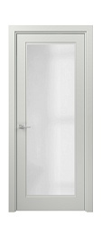 Дверь UN01V silky grey Стекло матовое эмаль Unica Океан