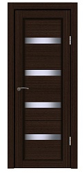 Дверь Паллада венге Стекло черное экошпон HI-Tech MartDoors