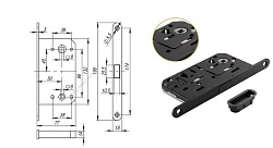 Защелка WC-5096 MAG ЧЕРНЫЙ Adden Bau