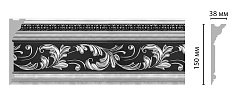 Плинтус потолочный окрашенный D214-63 Decomaster