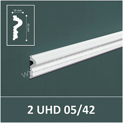 Молдинг под покраску 2 UHD 05/42 UHD POLYMER Solid