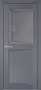 Дверь ПДО109 бархат серый Стекло серое Soft-Touch Perfecto Uberture