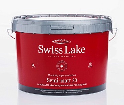 Краска интерьерная Semi-matt База А 9л Swiss Lake