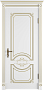 Дверь Milana Polar PG патина золото Глухая эмаль Classic Luxe ВФД, 800мм.