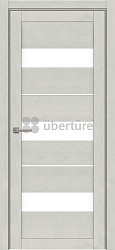 Дверь ПДО 2126 софт бьянка Стекло белое Soft-Touch Light Uberture, 800мм.