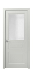 Дверь UN032V silky grey Стекло матовое эмаль Unica Океан