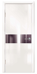Дверь 501 Глянец глянец белый стекло Дверная Линия