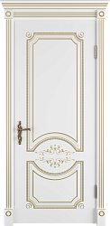 Дверь Милана Classic Luxe эмаль белая глухая ВФД, 800мм.