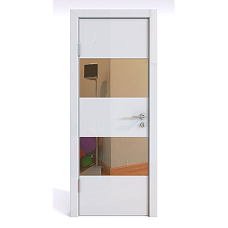 Дверь 508 Глянец глянец белый стекло Дверная Линия
