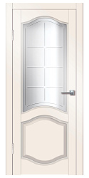Дверь Виаль Софт-тач бархат белый стекло Дверная Линия, 800мм.